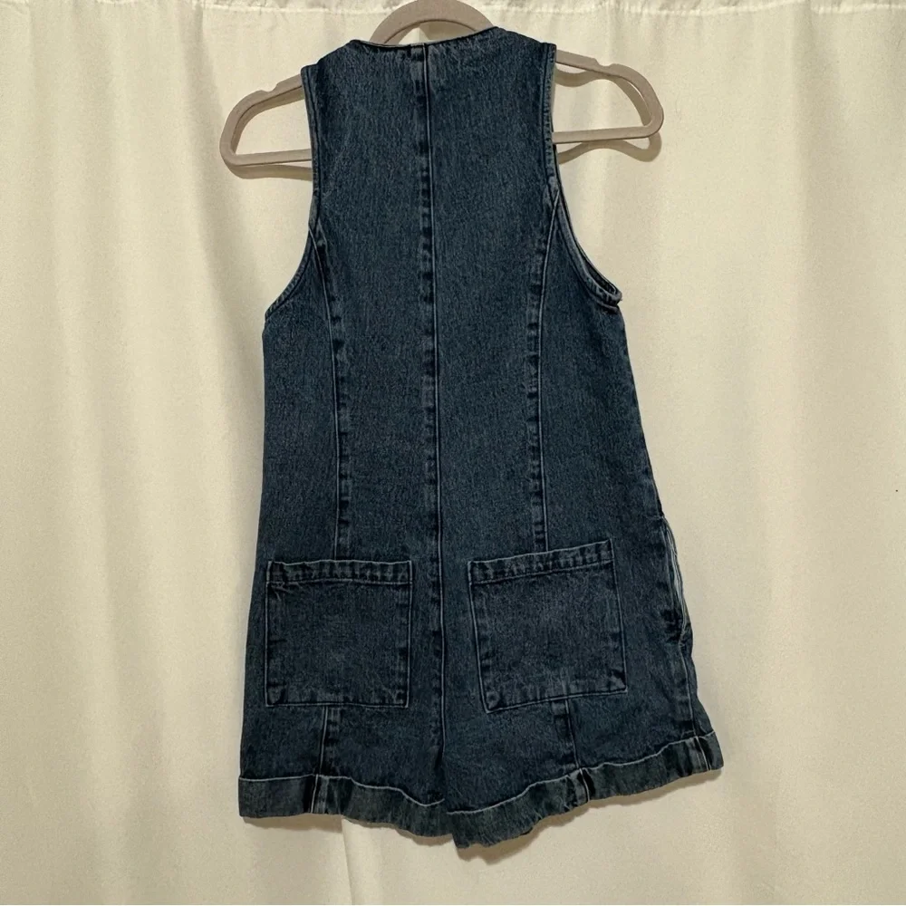 Show Me Your MuMu Blue Denim romper - Picture 5 of 6